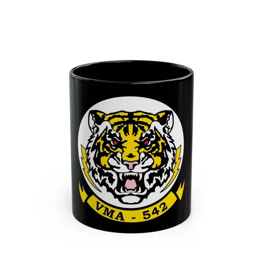 VMA 542 Tigers (USMC) Black Coffee Mug 11oz - Go Mug Yourself