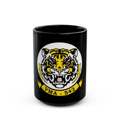 VMA 542 Tigers (USMC) Black Coffee Mug-15oz-Go Mug Yourself