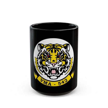 VMA 542 Tigers (USMC) Black Coffee Mug 15oz - Go Mug Yourself