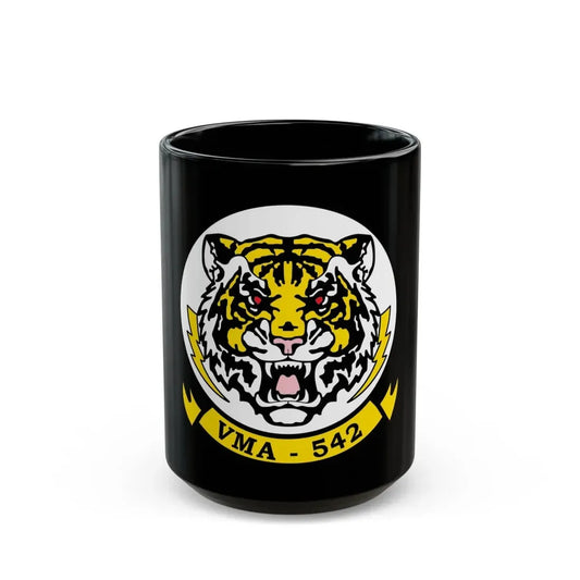 VMA 542 Tigers (USMC) Black Coffee Mug 15oz - Go Mug Yourself