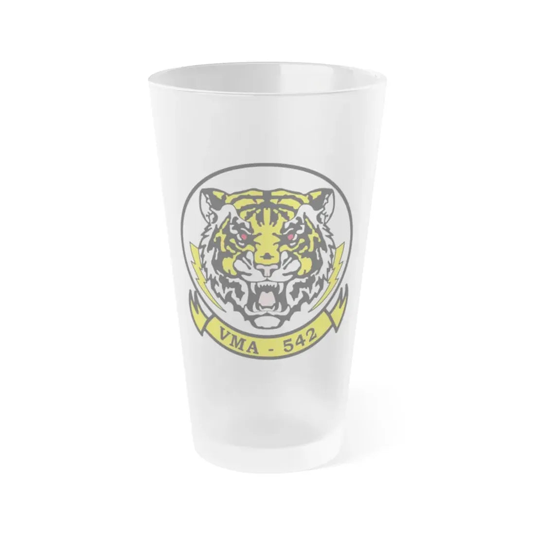VMA 542 Tigers (USMC) Frosted Pint Glass 16oz Default Title - Go Mug Yourself
