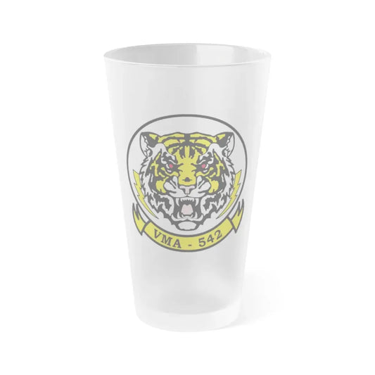 VMA 542 Tigers (USMC) Frosted Pint Glass 16oz Default Title - Go Mug Yourself