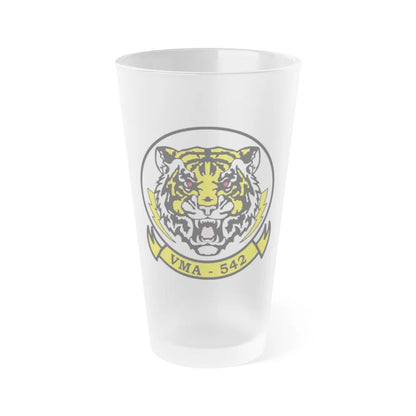 VMA 542 Tigers (USMC) Frosted Pint Glass 16oz-Go Mug Yourself