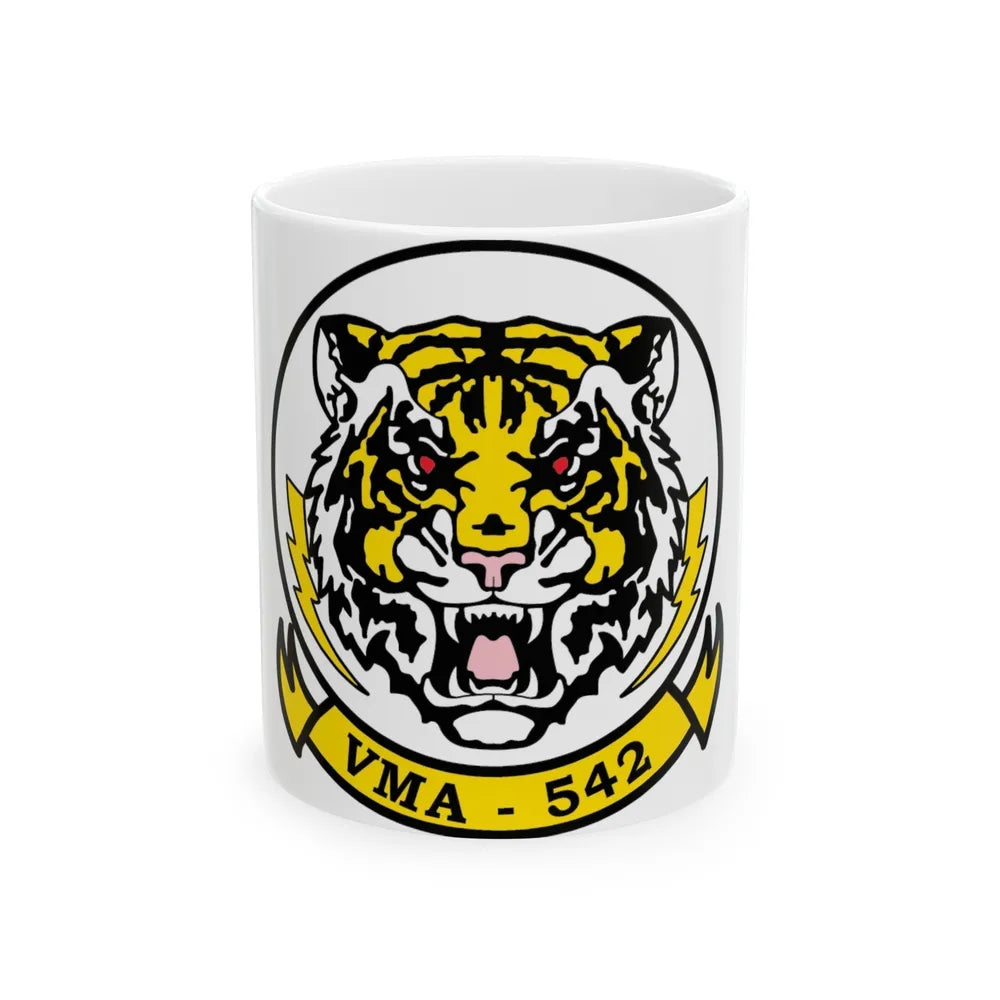 VMA 542 Tigers (USMC) White Coffee Mug-11oz-Go Mug Yourself