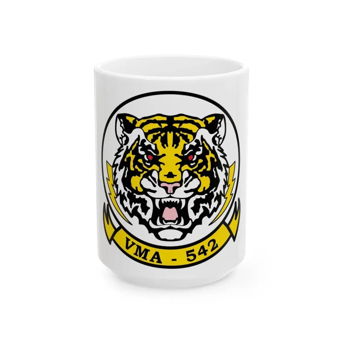VMA 542 Tigers (USMC) White Coffee Mug 15oz - Go Mug Yourself