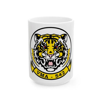 VMA 542 Tigers (USMC) White Coffee Mug 15oz - Go Mug Yourself