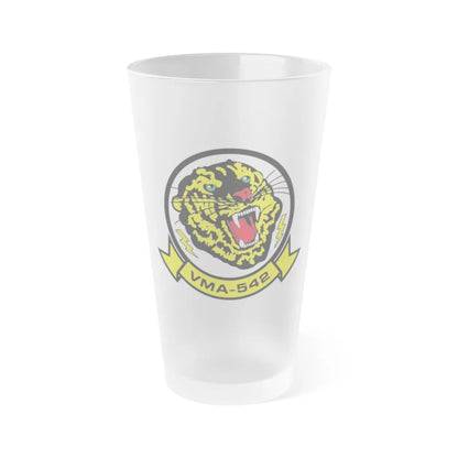 VMA 542 (USMC) Frosted Pint Glass 16oz-Go Mug Yourself