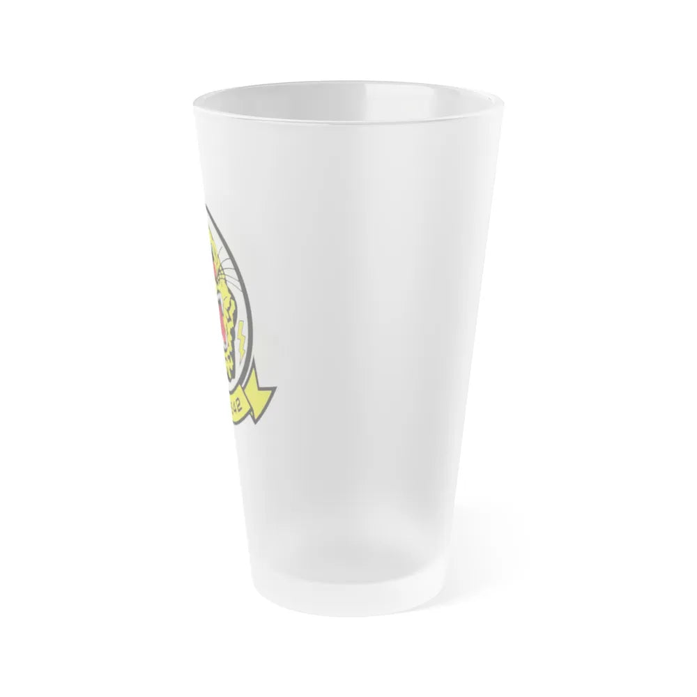 VMA 542 (USMC) Frosted Pint Glass 16oz-Go Mug Yourself