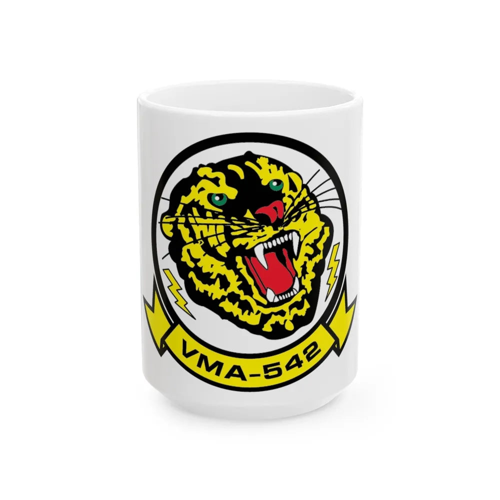 VMA 542 (USMC) White Coffee Mug-15oz-Go Mug Yourself