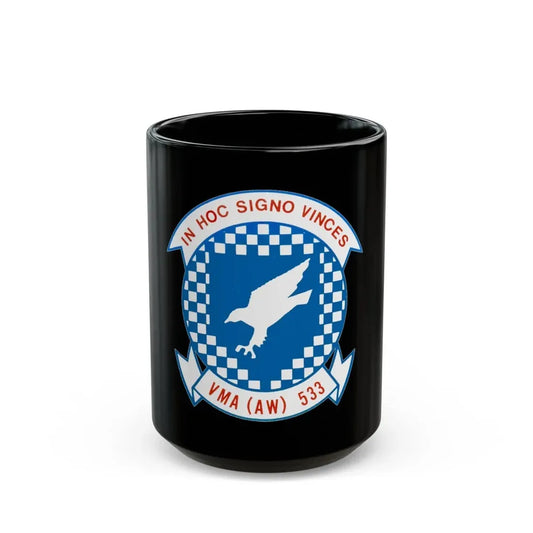 VMAAW 533 (USMC) Black Coffee Mug 15oz - Go Mug Yourself
