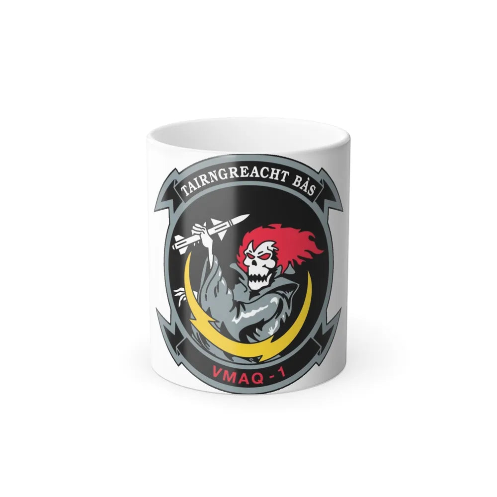 VMAQ 1 Marine Tactical Electronic Warfare Squadron 1 (USMC) Color Changing Mug 11oz-11oz-Go Mug Yourself