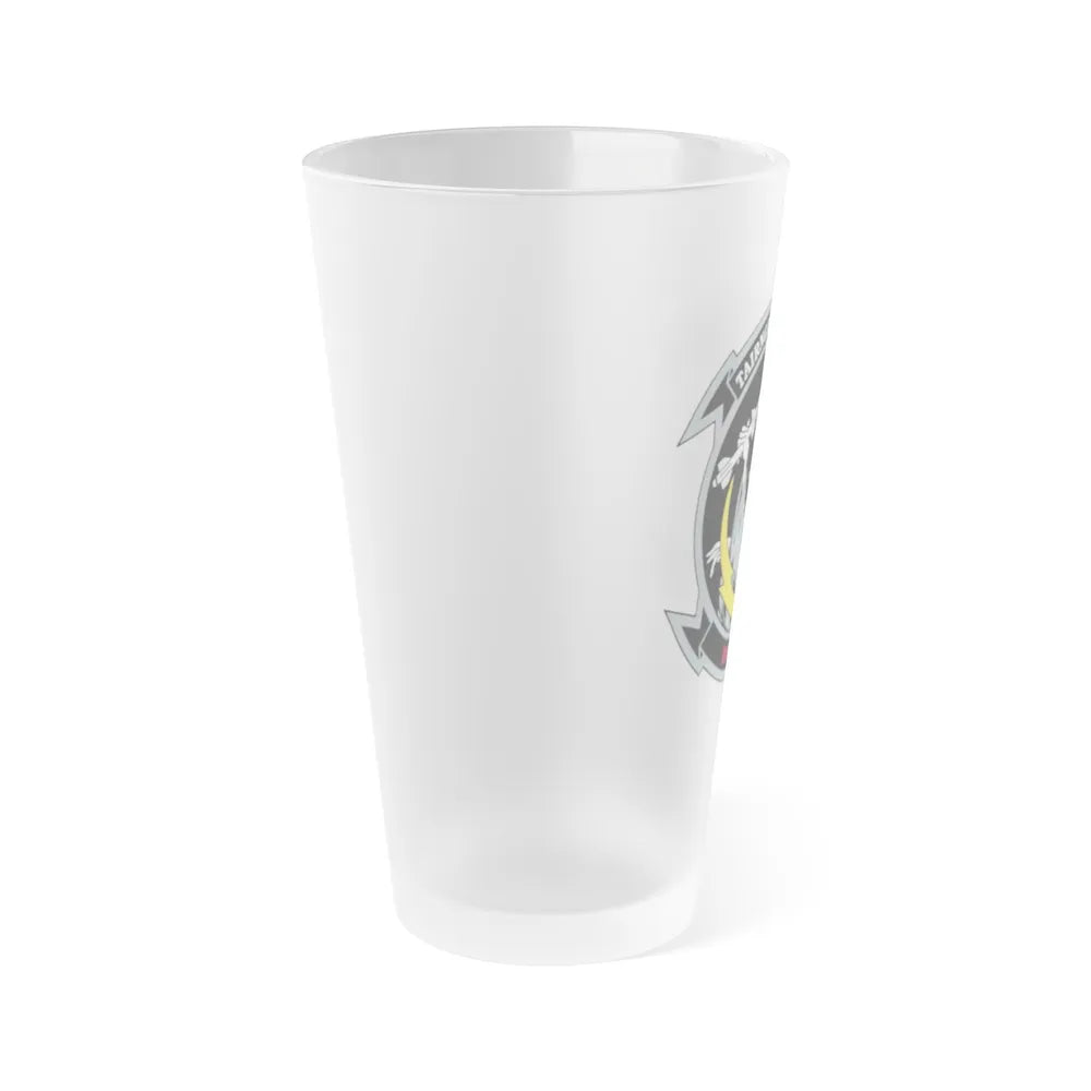 VMAQ 1 Marine Tactical Electronic Warfare Squadron 1 (USMC) Frosted Pint Glass 16oz-Go Mug Yourself