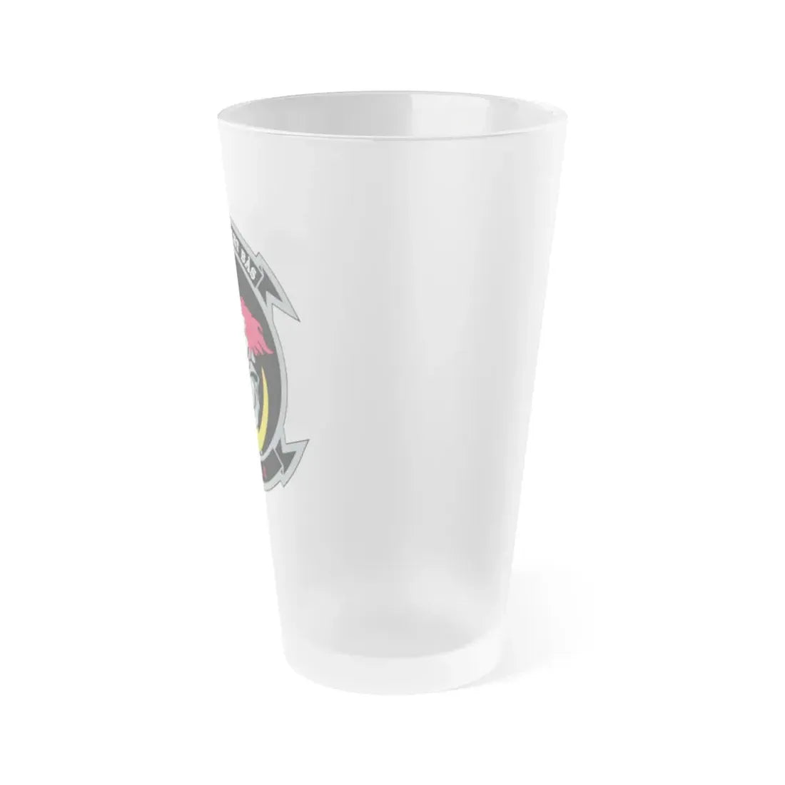 VMAQ 1 Marine Tactical Electronic Warfare Squadron 1 (USMC) Frosted Pint Glass 16oz - Go Mug Yourself