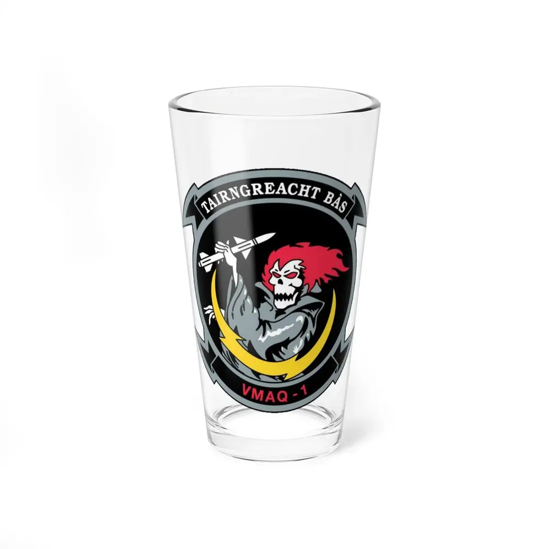 VMAQ 1 Marine Tactical Electronic Warfare Squadron 1 (USMC) Pint Glass 16oz 16oz - Go Mug Yourself