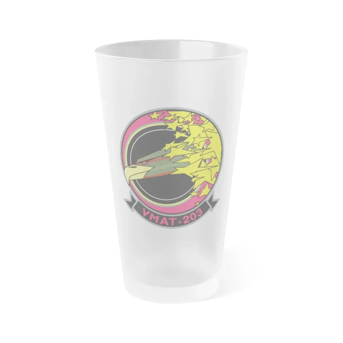 VMAT 203 (USMC) Frosted Pint Glass 16oz Default Title - Go Mug Yourself