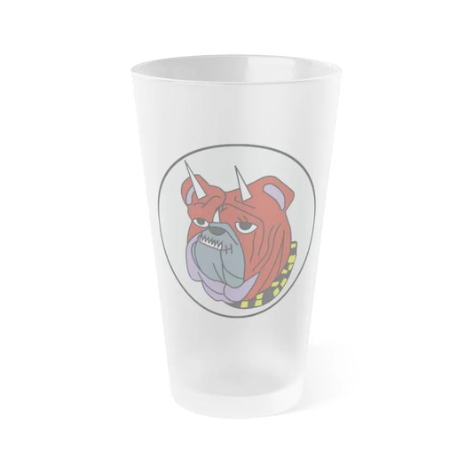 VMF 111 Devil Dogs (USMC) Frosted Pint Glass 16oz-Go Mug Yourself