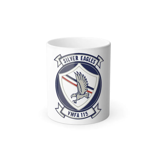 VMFA 115 Silver Eagles (USMC) Color Changing Mug 11oz-11oz-Go Mug Yourself