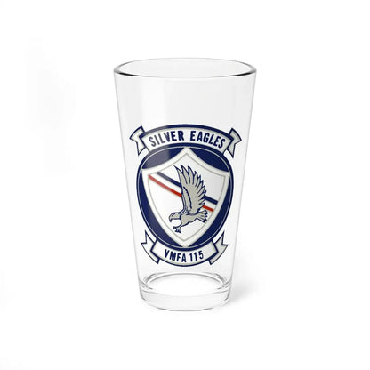 VMFA 115 Silver Eagles (USMC) Pint Glass 16oz 16oz - Go Mug Yourself