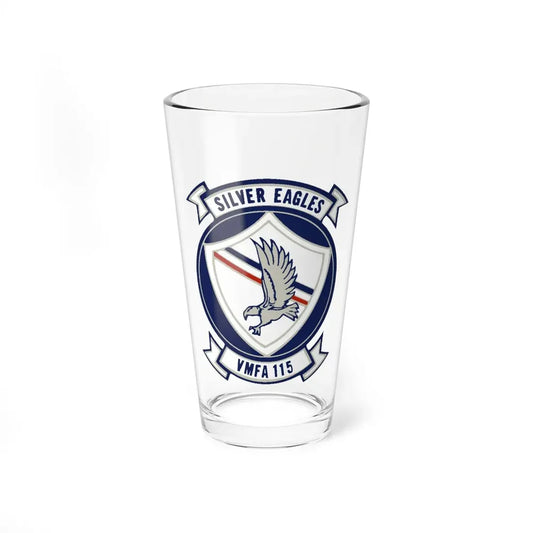 VMFA 115 Silver Eagles (USMC) Pint Glass 16oz 16oz - Go Mug Yourself