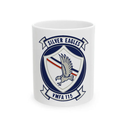 VMFA 115 Silver Eagles (USMC) White Coffee Mug-11oz-Go Mug Yourself