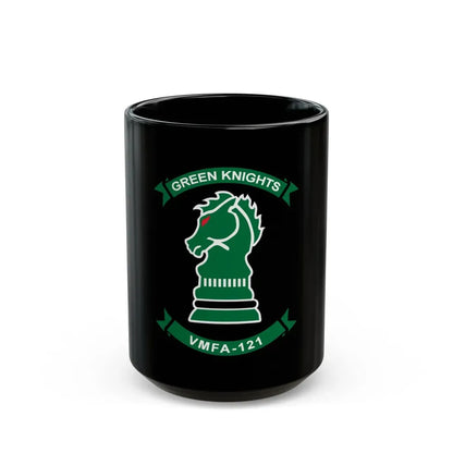VMFA 121 Green Knights (USMC) Black Coffee Mug 15oz - Go Mug Yourself