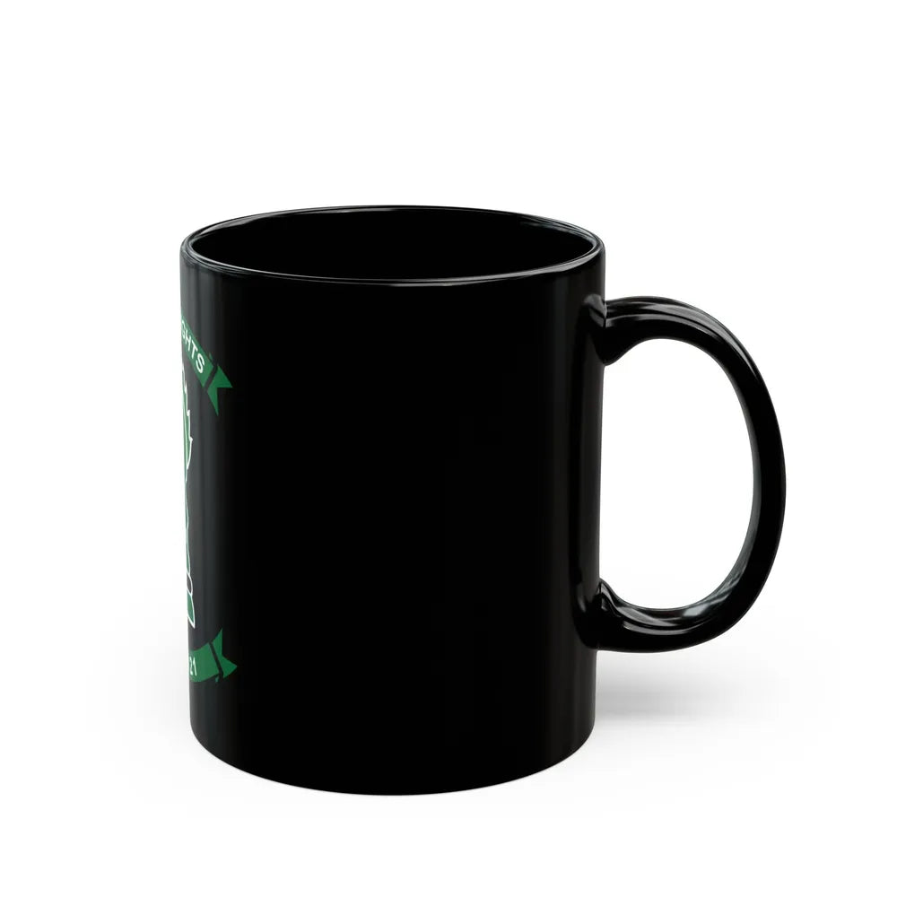 VMFA 121 Green Knights (USMC) Black Coffee Mug-Go Mug Yourself