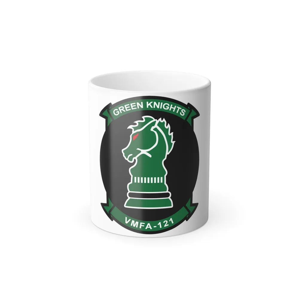 VMFA 121 Green Knights (USMC) Color Changing Mug 11oz-11oz-Go Mug Yourself