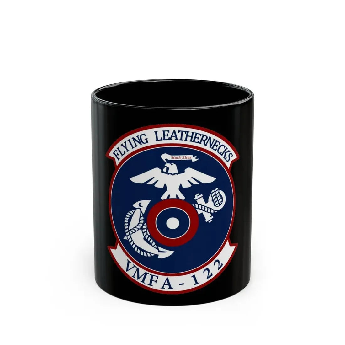 VMFA 122 Marine Fighter Attack Squadron 122 (USMC) Black Coffee Mug 11oz - Go Mug Yourself