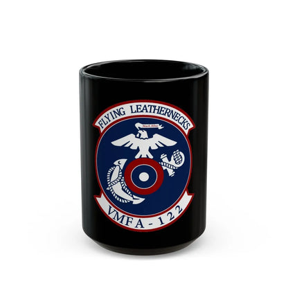 VMFA 122 Marine Fighter Attack Squadron 122 (USMC) Black Coffee Mug-15oz-Go Mug Yourself