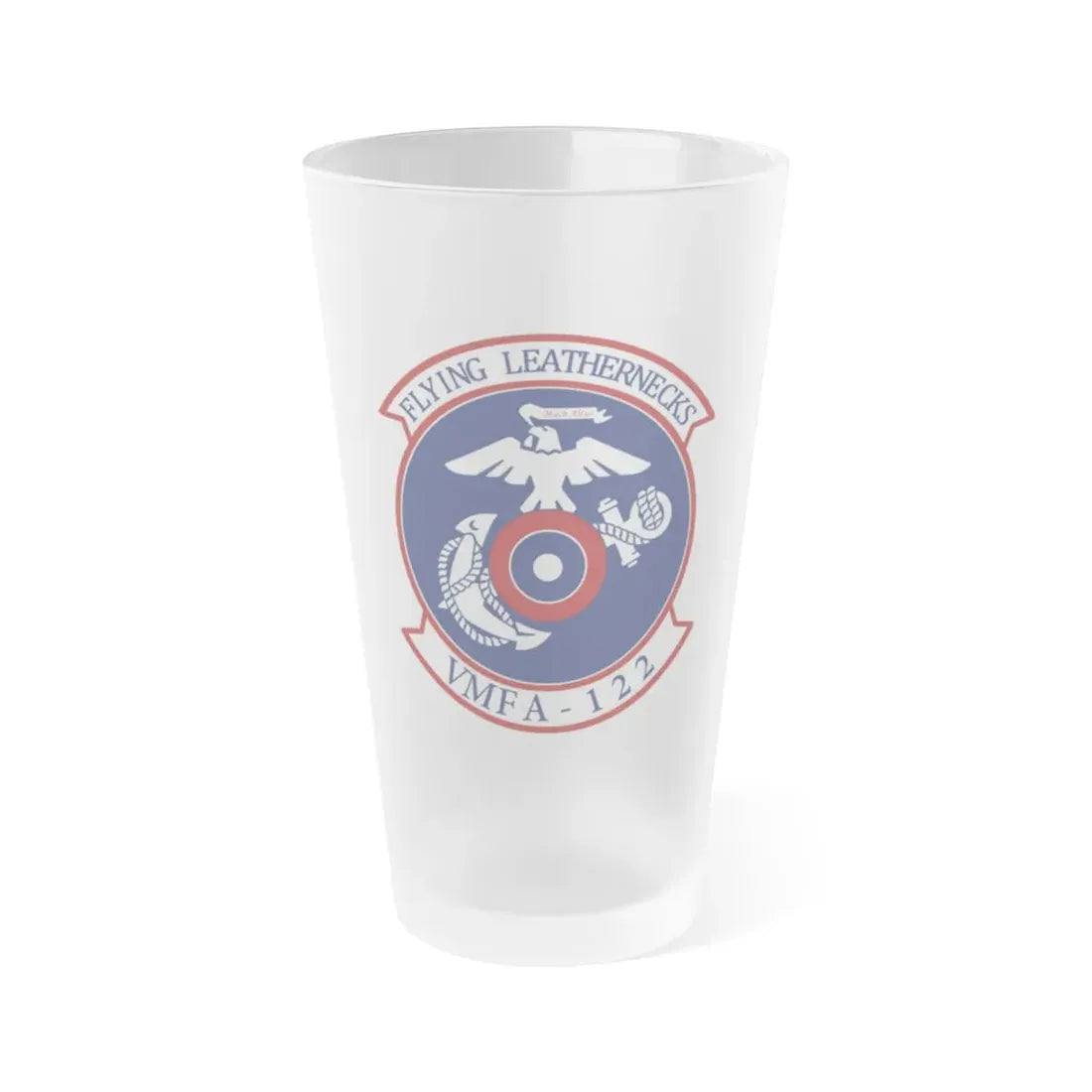 VMFA 122 Marine Fighter Attack Squadron 122 (USMC) Frosted Pint Glass 16oz Default Title - Go Mug Yourself
