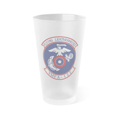 VMFA 122 Marine Fighter Attack Squadron 122 (USMC) Frosted Pint Glass 16oz-Go Mug Yourself