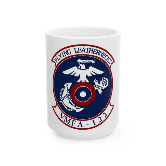 VMFA 122 Marine Fighter Attack Squadron 122 (USMC) White Coffee Mug-15oz-Go Mug Yourself