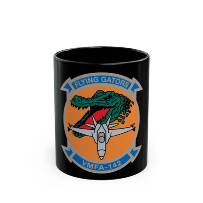 VMFA 142 (USMC) Black Coffee Mug-11oz-Go Mug Yourself