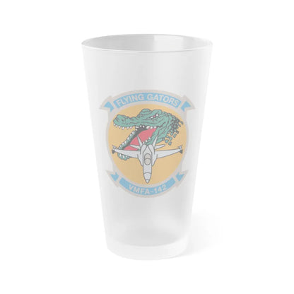 VMFA 142 (USMC) Frosted Pint Glass 16oz-Go Mug Yourself