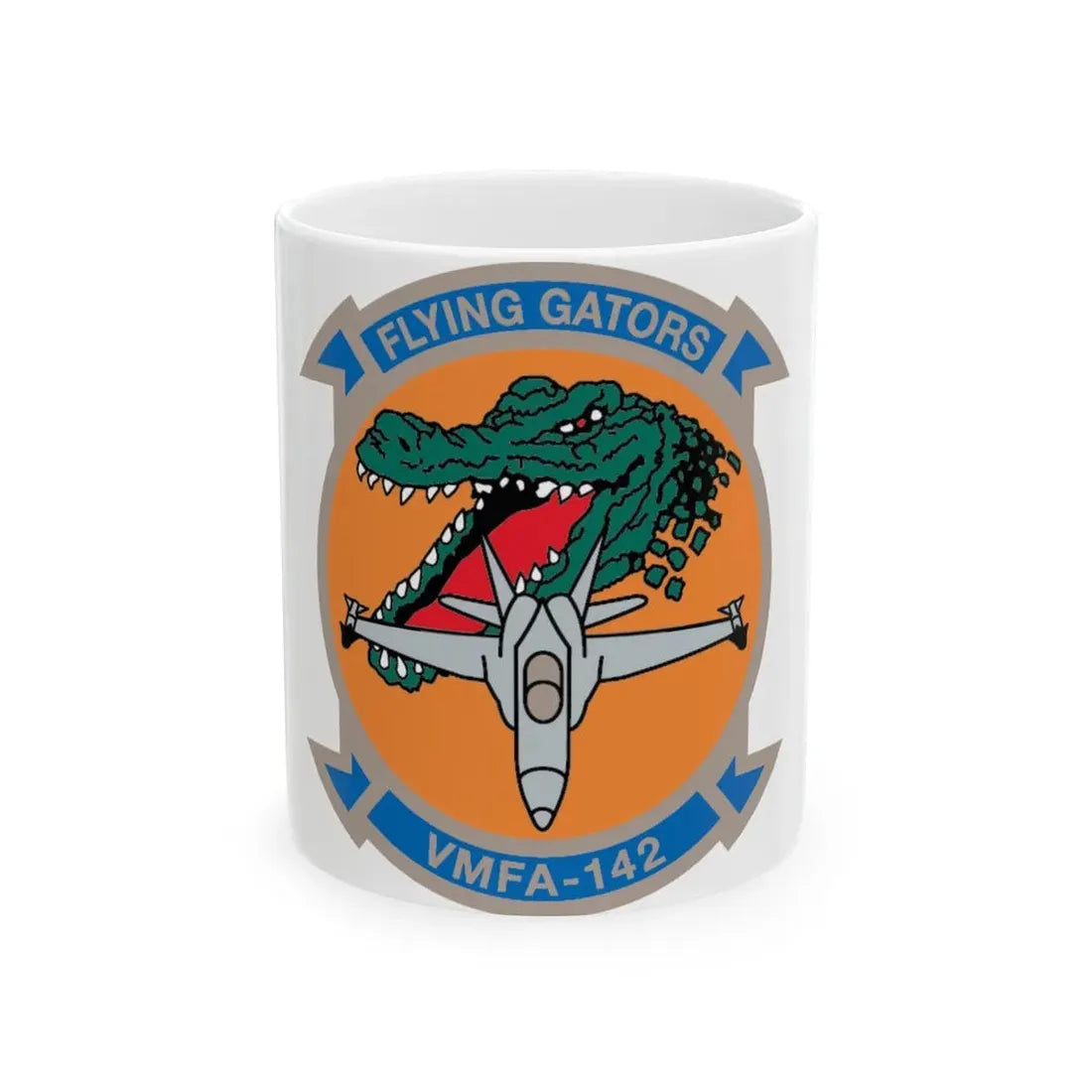 VMFA 142 (USMC) White Coffee Mug 11oz - Go Mug Yourself