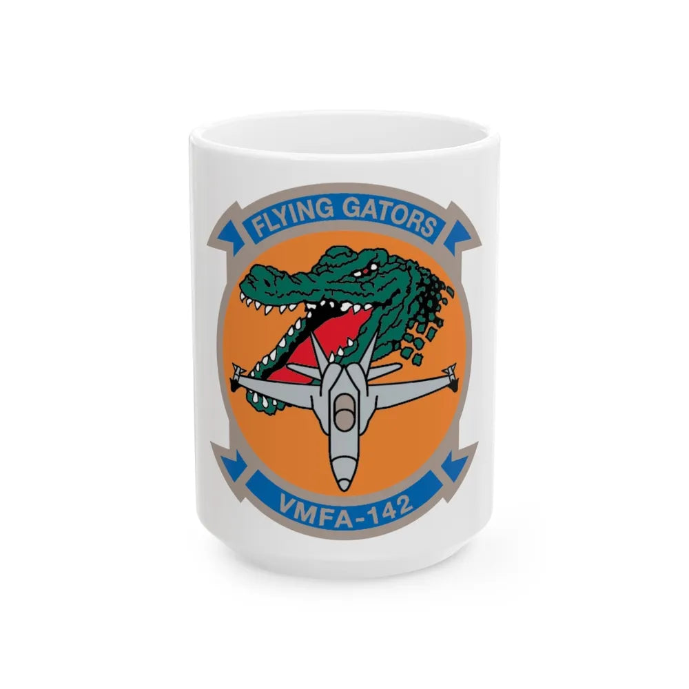 VMFA 142 (USMC) White Coffee Mug-15oz-Go Mug Yourself