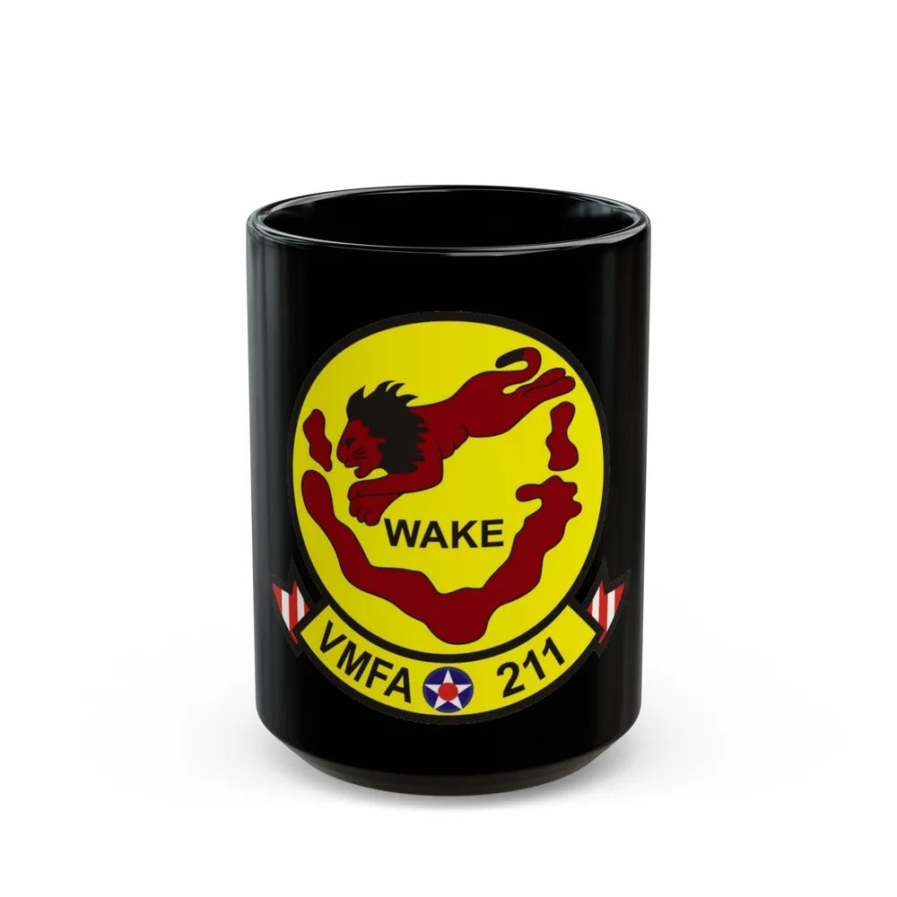 VMFA 211 Marine Fighter Attack Squadron 211 (USMC) Black Coffee Mug-15oz-Go Mug Yourself