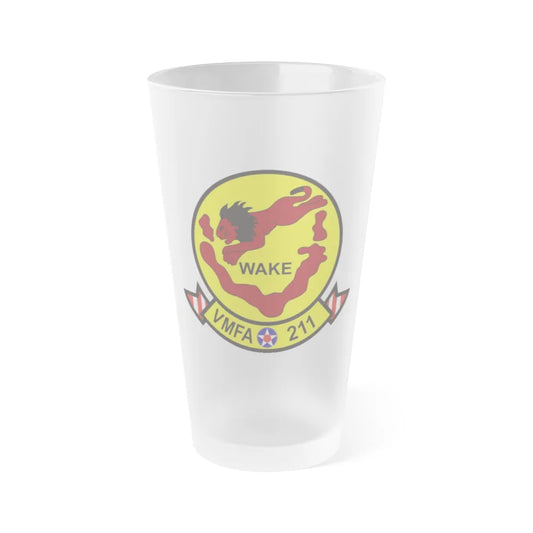 VMFA 211 Marine Fighter Attack Squadron 211 (USMC) Frosted Pint Glass 16oz-Go Mug Yourself