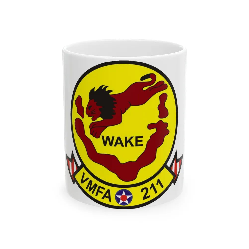 VMFA 211 Marine Fighter Attack Squadron 211 (USMC) White Coffee Mug-11oz-Go Mug Yourself