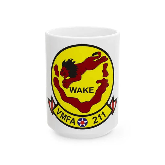 VMFA 211 Marine Fighter Attack Squadron 211 (USMC) White Coffee Mug 15oz - Go Mug Yourself