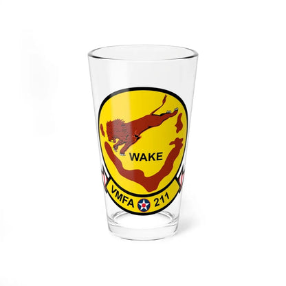 VMFA 211 Wake Island (USMC) Pint Glass 16oz 16oz - Go Mug Yourself