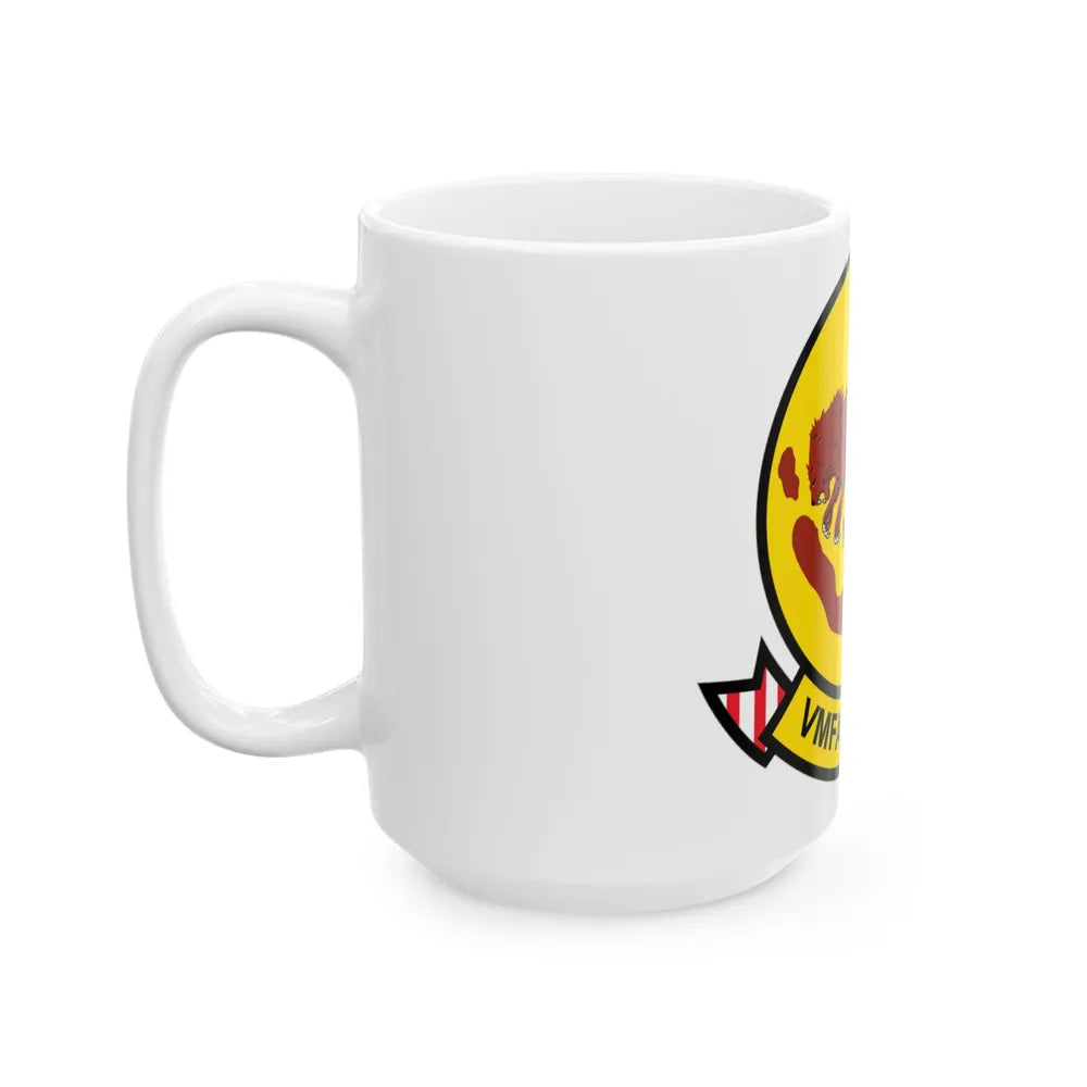 VMFA 211 Wake Island (USMC) White Coffee Mug-Go Mug Yourself