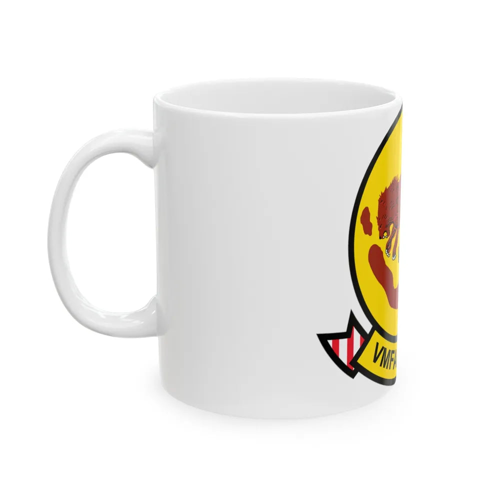 VMFA 211 Wake Island (USMC) White Coffee Mug-Go Mug Yourself