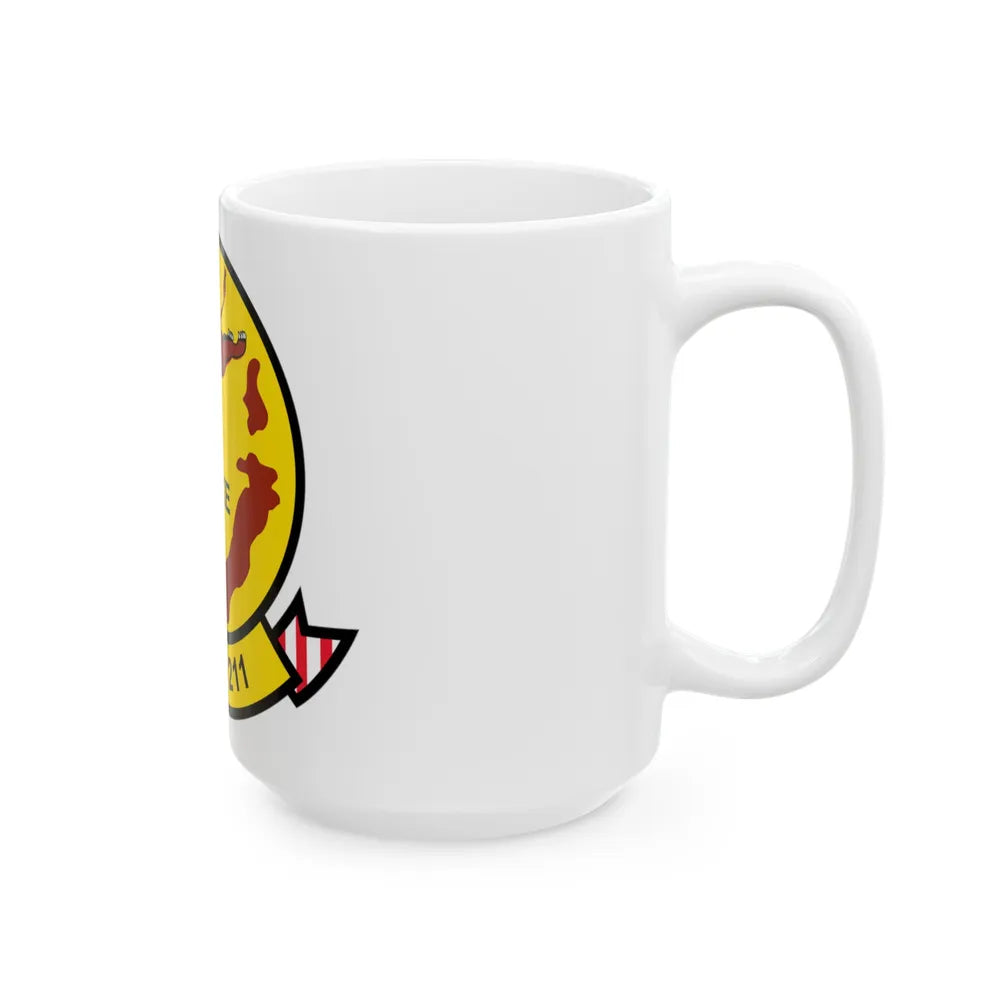 VMFA 211 Wake Island (USMC) White Coffee Mug-Go Mug Yourself