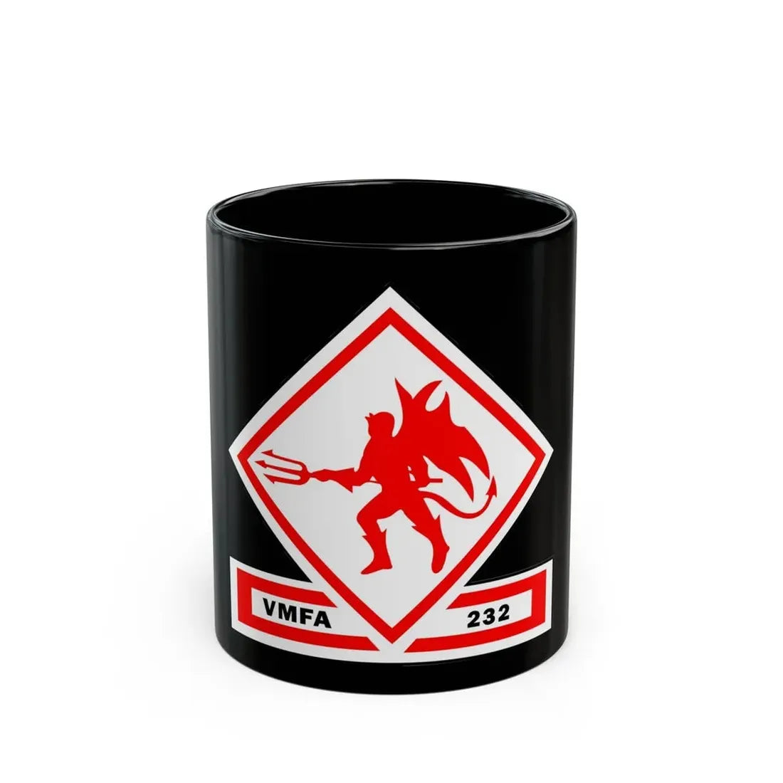 VMFA 232 Marine Fighter Attack Squadron 232 (USMC) Black Coffee Mug 11oz - Go Mug Yourself