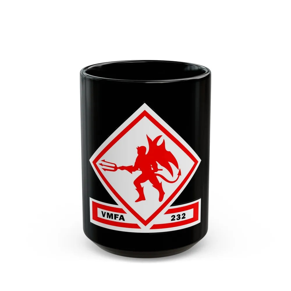 VMFA 232 Marine Fighter Attack Squadron 232 (USMC) Black Coffee Mug-15oz-Go Mug Yourself