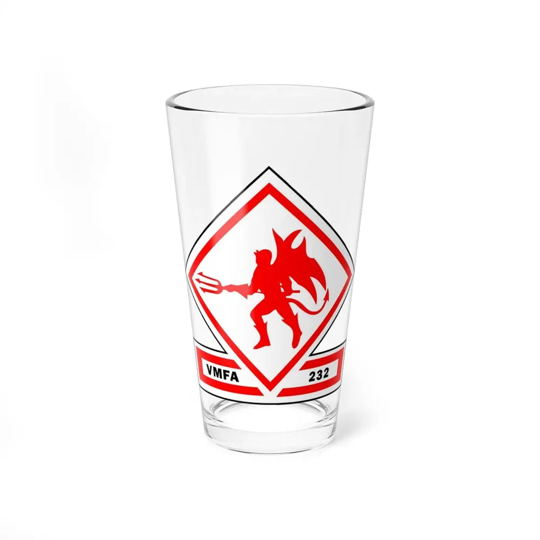 VMFA 232 Marine Fighter Attack Squadron 232 (USMC) Pint Glass 16oz 16oz - Go Mug Yourself
