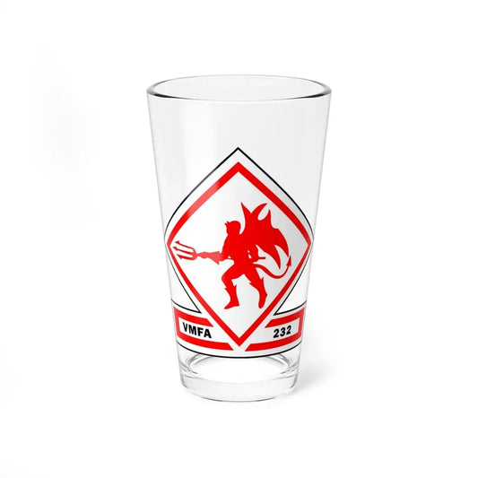 VMFA 232 Marine Fighter Attack Squadron 232 (USMC) Pint Glass 16oz 16oz - Go Mug Yourself