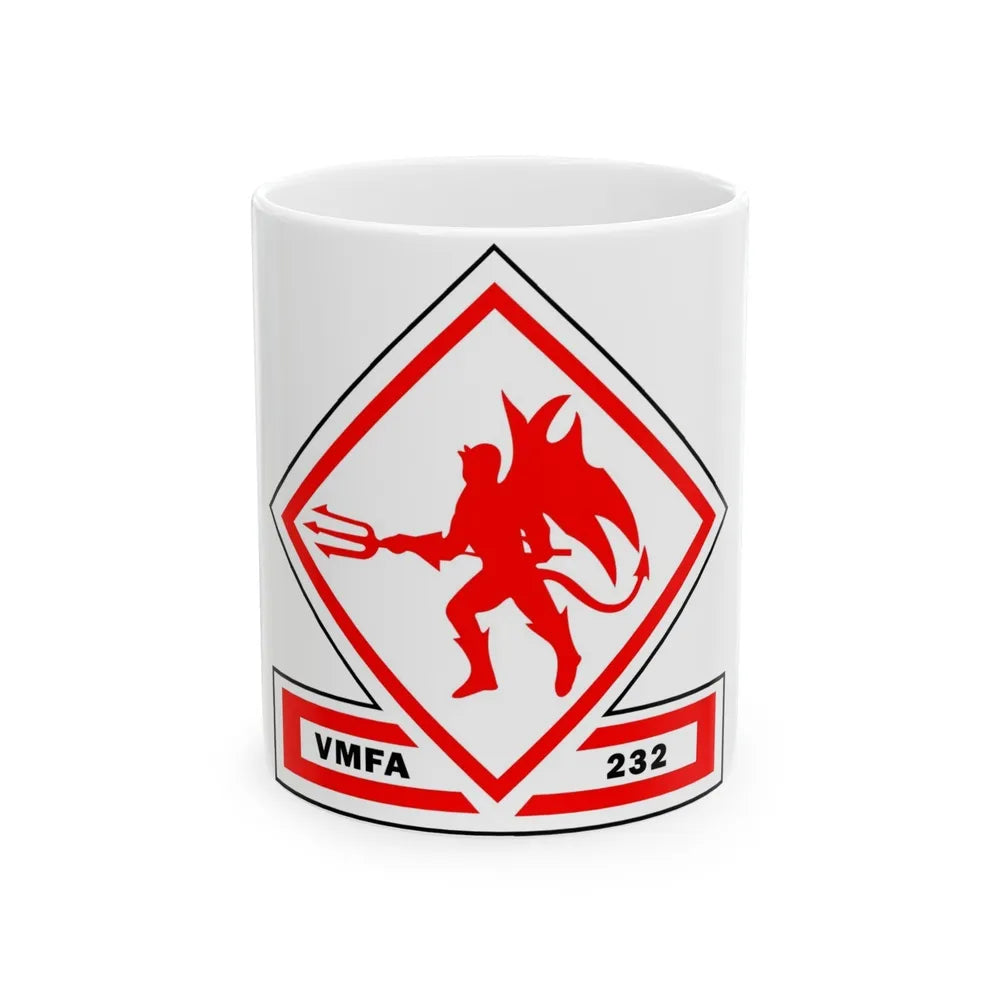 VMFA 232 Marine Fighter Attack Squadron 232 (USMC) White Coffee Mug-11oz-Go Mug Yourself