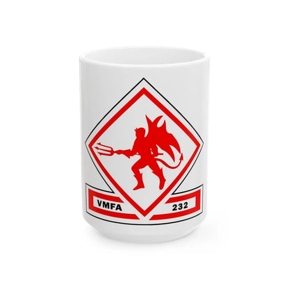 VMFA 232 Marine Fighter Attack Squadron 232 (USMC) White Coffee Mug-15oz-Go Mug Yourself